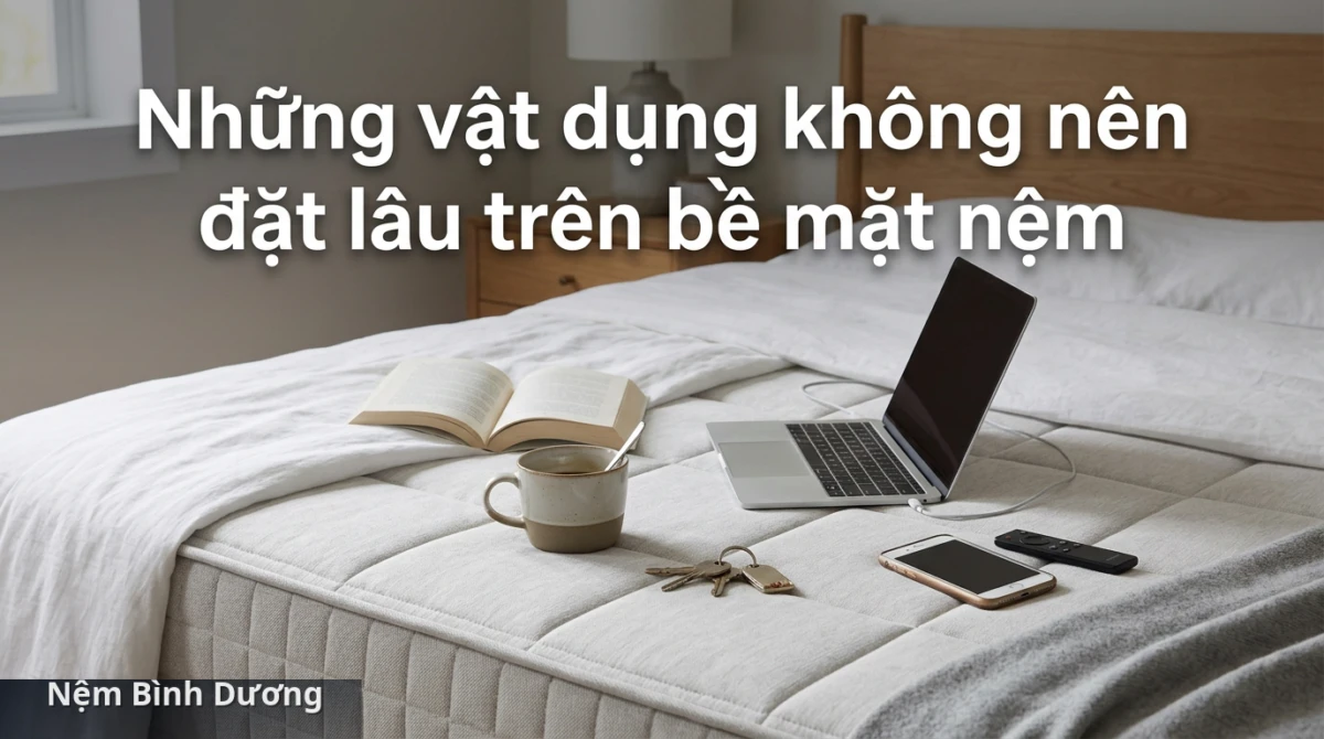 Những vật dụng không nên đặt lâu trên bề mặt nệm - Những vật dụng không nên đặt lâu trên bề mặt nệm - Những vật dụng không nên đặt lâu trên bề mặt nệm