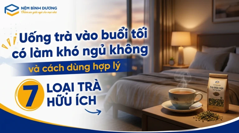 Uống trà vào buổi tối có làm khó ngủ không và cách dùng hợp lý