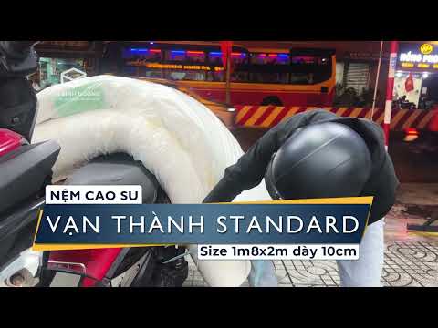 GIAO NỆM CAO SU THIÊN NHIÊN VẠN THÀNH STANDARD 1m8X2m DÀY 10cm